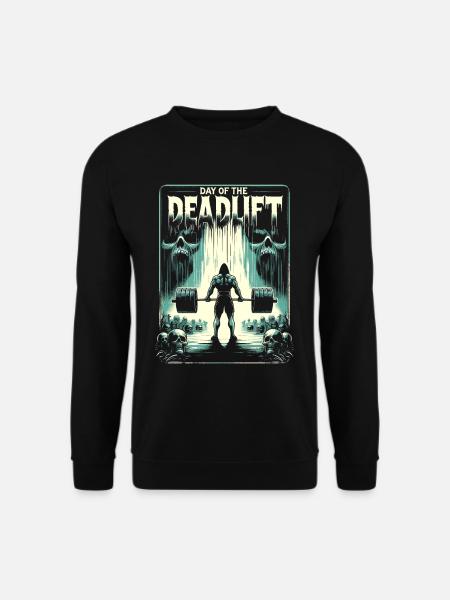 Schrecklicher Deadlifter Bodybuilding Workout - Unisex Pullover - Schwarz
