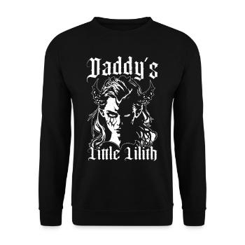 Lilith, Demon, Gothic, Mythology, Folklore, - Unisex Sweatshirt - black - Front - Alina (178cm) & Michal (187cm)