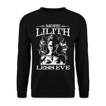 Lilith, Démon, Gothique, Mythologie, Folklore, - Sweat-shirt Unisexe - noir - Devant - Alina (178cm) & Michal (187cm)
