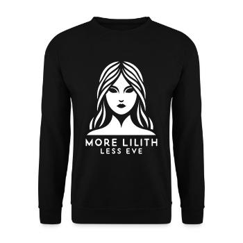 Lilith Demon Gothic Mythology Folklore Satanic - Unisex Sweatshirt - black - Front - Alina (178cm) & Michal (187cm)