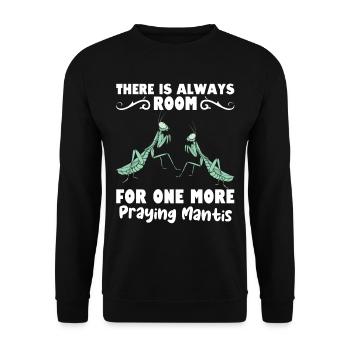 Insect Entomologist Entomology Praying Mantis - Unisex Sweatshirt - black - Front - Alina (178cm) & Michal (187cm)