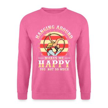 Zirkus Luftseiden Aeralist Akrobatik Trapez - Unisex Pullover - Pink - Vorne