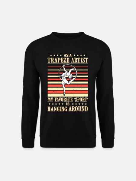 Zirkus Luftseiden Aeralist Akrobatik Trapez - Unisex Pullover - Schwarz