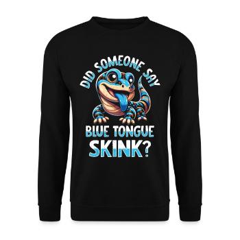 Eidechsensammler Reptilienliebhaber - Unisex Pullover - Schwarz - Vorne - Alina (178cm) & Michal (187cm)