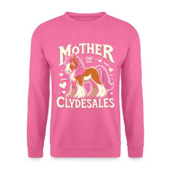 Amateurs de chevaux de trait race de cheval géant Clydesdale - Sweat-shirt Unisexe - rose - Devant