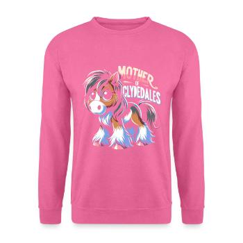 Amateurs de chevaux de trait race de cheval géant Clydesdale - Sweat-shirt Unisexe - rose - Devant