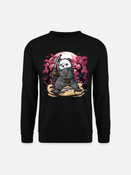 Samurai Panda - Unisex Sweatshirt - black