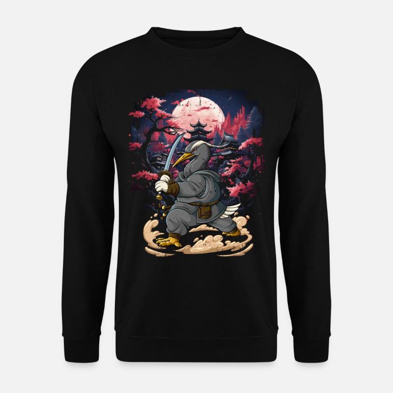 Samurai Crane - Unisex Sweatshirt - black