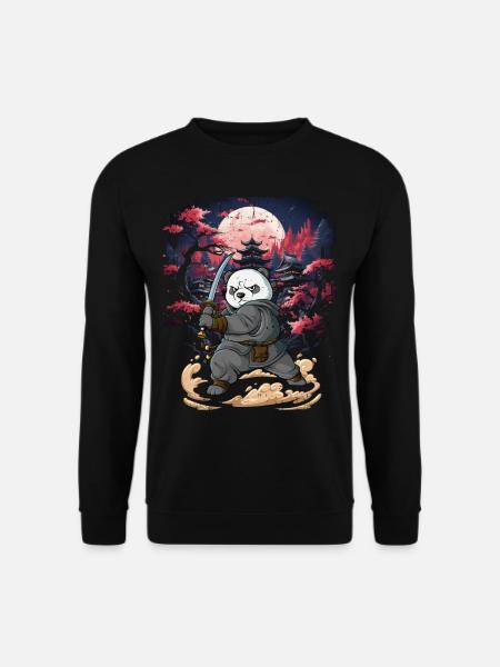 Samurai Panda - Unisex Sweatshirt - black