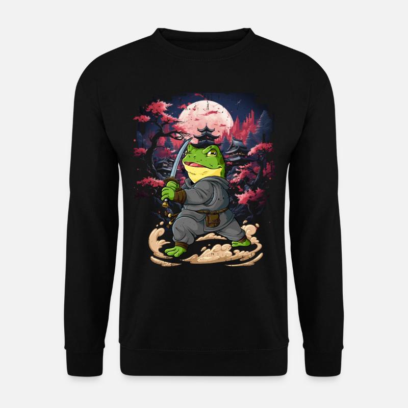 Samurai Frog - Unisex Sweatshirt - black