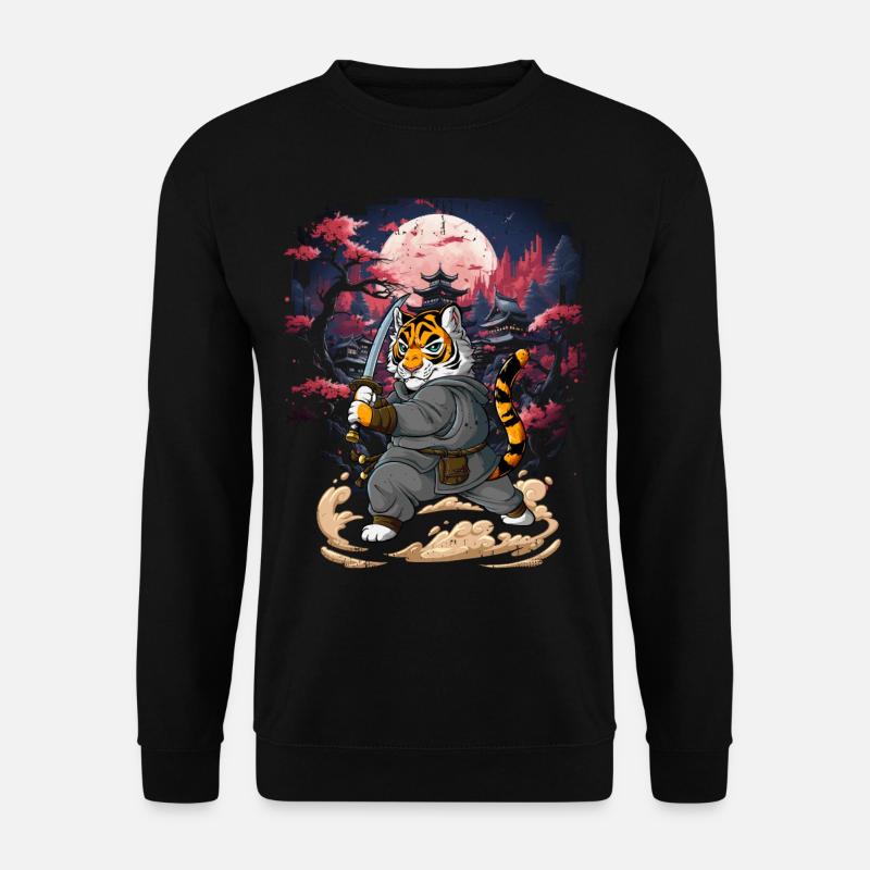 Tigre samouraï - Sweat-shirt Unisexe - noir