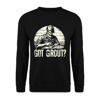 Tiler Flooring Job Tiler - Unisex Sweatshirt - black - Front - Alina (178cm) & Michal (187cm)