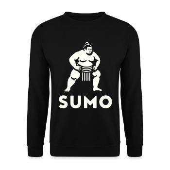 Lutteur de sumo et sumo Dohyo - Un exquis - Sweat-shirt Unisexe - noir - Devant - Alina (178cm) & Michal (187cm)