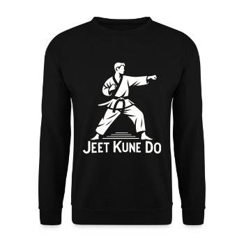 Jet Kune Do - Combattant de MMA et arts martiaux - Sweat-shirt Unisexe - noir - Devant - Alina (178cm) & Michal (187cm)