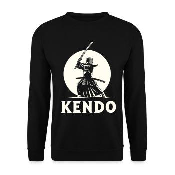 Entraînement de combattant de Kendo MMA : Arts martiaux et mixte - Sweat-shirt Unisexe - noir - Devant - Alina (178cm) & Michal (187cm)