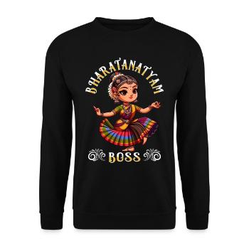 Indian Dance Indian Folk Dance - Unisex Sweatshirt - black - Front - Alina (178cm) & Michal (187cm)
