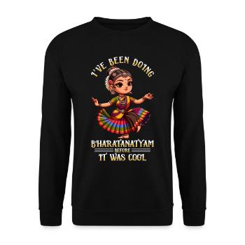 Bharatanatyam Dance Classical Indian Dance - Unisex Sweatshirt - black - Front - Alina (178cm) & Michal (187cm)