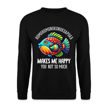 Unique Humuhumunukunukuapua'a - Sweat-shirt Unisexe - noir - Devant - Alina (178cm) & Michal (187cm)