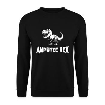 Amputee Rex - Prothèse d’amputation de jambe - Sweat-shirt Unisexe - noir - Devant - Alina (178cm) & Michal (187cm)