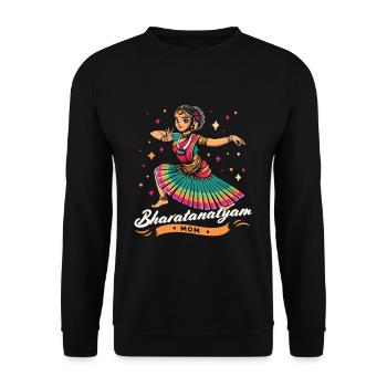Bharatanatyam Mom Indischer Tanz Indischer - Unisex Pullover - Schwarz - Vorne - Alina (178cm) & Michal (187cm)