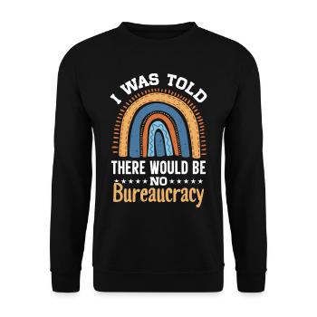 expertise in the well-being of clients for - Unisex Sweatshirt - black - Front - Alina (178cm) & Michal (187cm)