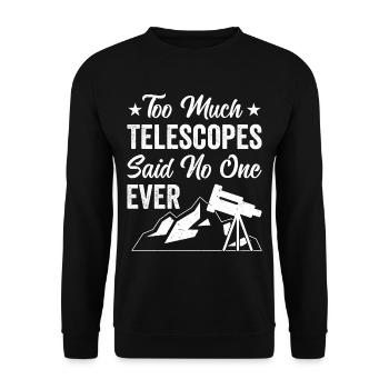 Starry Sky Night Sky Watching Stars - Unisex Sweatshirt - black - Front - Alina (178cm) & Michal (187cm)