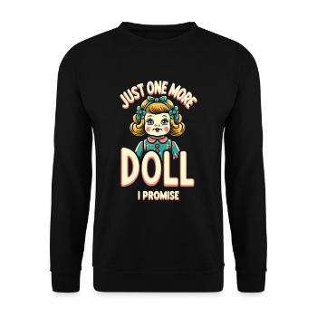 Doll Lovers Collectors of Antique Porcelain - Unisex Sweatshirt - black - Front - Alina (178cm) & Michal (187cm)