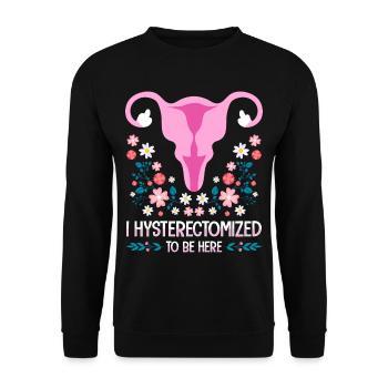 Endometriosis Women's Health Gynecological - Unisex Sweatshirt - black - Front - Alina (178cm) & Michal (187cm)
