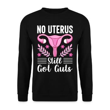 Endometriosis Women's Health Gynecological - Unisex Sweatshirt - black - Front - Alina (178cm) & Michal (187cm)