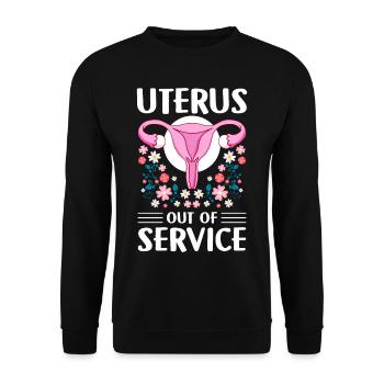 Chirurgie gynécologique Endométriose - Sweat-shirt Unisexe - noir - Devant - Alina (178cm) & Michal (187cm)