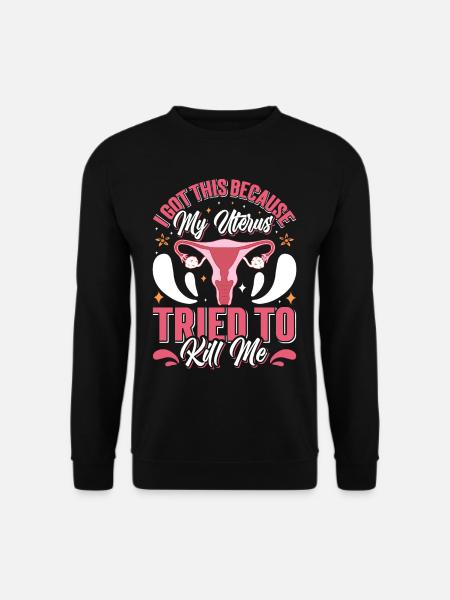 Endometriose Frauengesundheit Genesungshilfe - Unisex Pullover - Schwarz