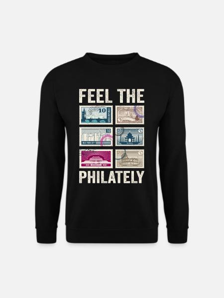 Stamp Collecting Stamps - Unisex Sweatshirt - black