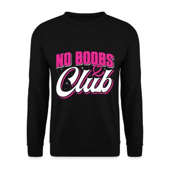 Pride Mastectomy Cancer Survivor Breast Cancer - Unisex Sweatshirt - black - Front - Alina (178cm) & Michal (187cm)
