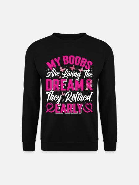 Pride Mastectomie Survivante du cancer Cancer du sein - Sweat-shirt Unisexe - noir