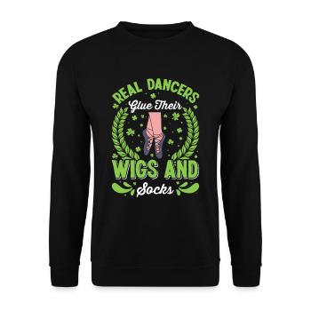 Danse irlandaise Danse irlandaise - Sweat-shirt Unisexe - noir - Devant - Alina (178cm) & Michal (187cm)