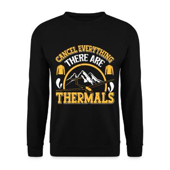 Glider - Unisex Sweatshirt - black - Front - Alina (178cm) & Michal (187cm)