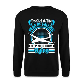 Glider - Unisex Sweatshirt - black - Front - Alina (178cm) & Michal (187cm)