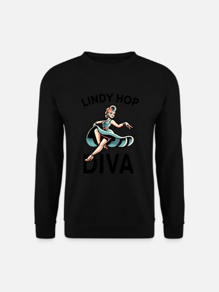 Lindy Hop Leidenschaft Swing Dance - Unisex Pullover - Schwarz