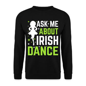 Danse irlandaise Danse irlandaise - Sweat-shirt Unisexe - noir - Devant - Alina (178cm) & Michal (187cm)
