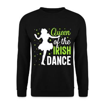 Irish Dance Irish Dancing - Unisex Sweatshirt - black - Front - Alina (178cm) & Michal (187cm)