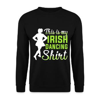 Danse irlandaise Danse irlandaise - Sweat-shirt Unisexe - noir - Devant - Alina (178cm) & Michal (187cm)