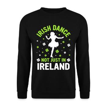 Irish Dance Irish Dancing - Unisex Sweatshirt - black - Front - Alina (178cm) & Michal (187cm)