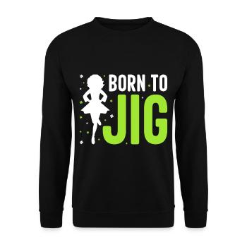 Danse irlandaise Danse irlandaise - Sweat-shirt Unisexe - noir - Devant - Alina (178cm) & Michal (187cm)