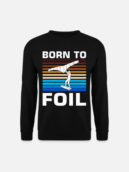 Wingsurfing Foil Wing Wing Boarding Wing Foiling - Unisex Sweatshirt - black