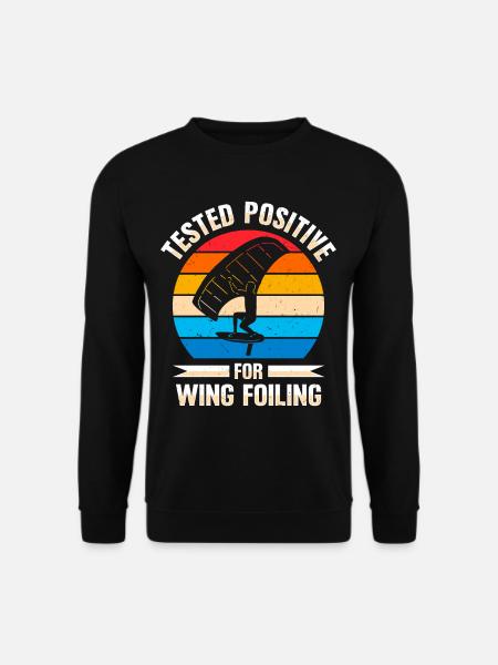 Wingsurfing Foil Wing Wing Boarding Wing Foiling - Unisex Sweatshirt - black