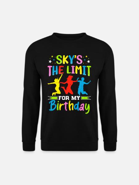 Trampoline Birthday Party - Unisex Sweatshirt - black