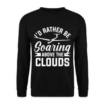 Glider - Unisex Sweatshirt - black - Front - Alina (178cm) & Michal (187cm)