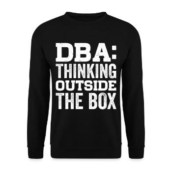 Business Administration Business Administration Office - Unisex Sweatshirt - black - Front - Alina (178cm) & Michal (187cm)