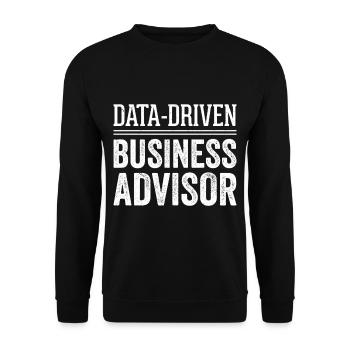 Business Administration Business Administration Office - Unisex Sweatshirt - black - Front - Alina (178cm) & Michal (187cm)