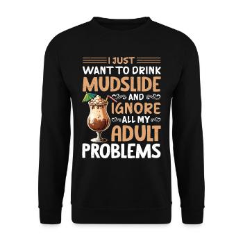 Mudslide Cocktail - Unisex Pullover - Schwarz - Vorne - Alina (178cm) & Michal (187cm)